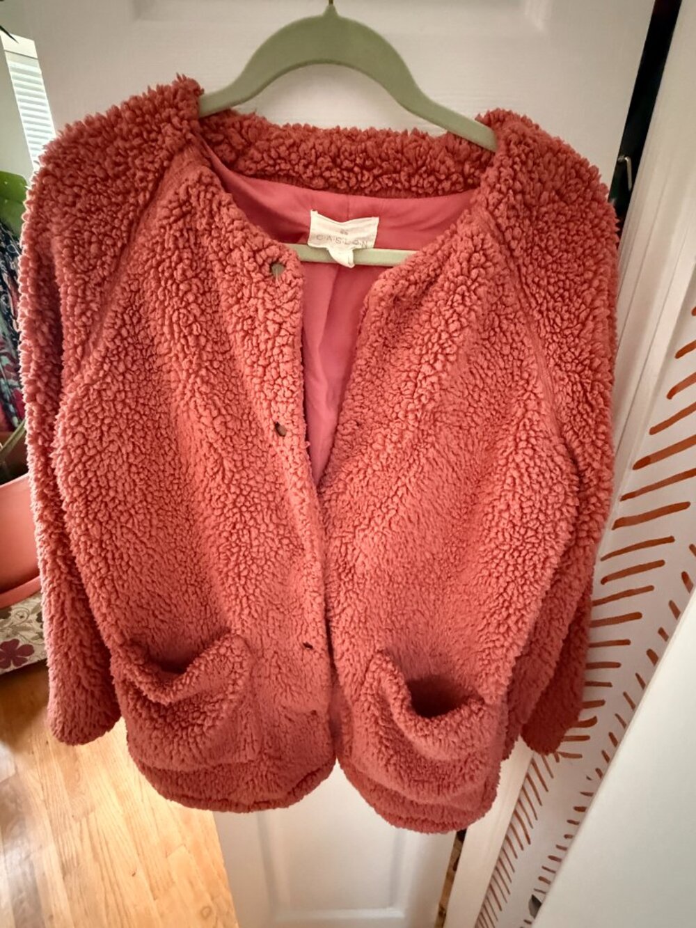 Nordstrom | Caslon Sherpa Fleece Jacket | Size Med
